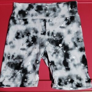 No Boundaries Black and White Star Bike Shorts